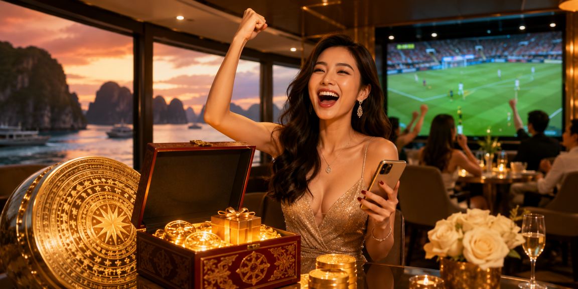 Người chơi sử dụng ứng dụng cá cược trên điện thoại tại Vịnh Hạ Long