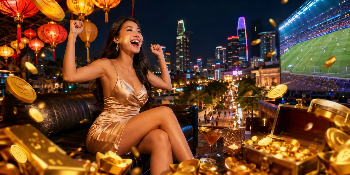 Không khí giải trí casino sôi động tại TP.HCM với đèn lồng rực rỡ