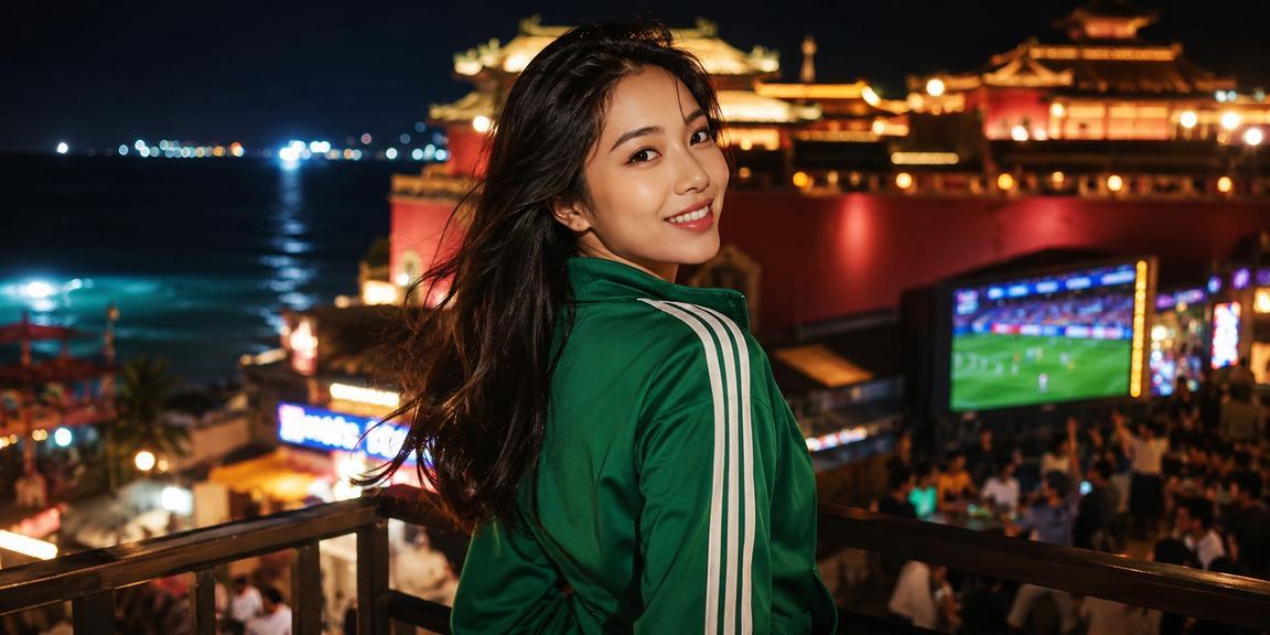 Người chơi thư giãn tại bãi biển với thiết bị di động