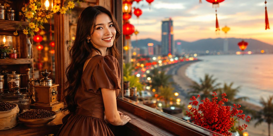 Người dùng tại Quy Nhơn nạp tiền và xem khuyến mãi casino bên tách cà phê sáng